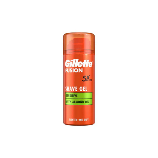 Gillette Shave Gel 5X Fusion Sensitive 75Ml - ZEDSHOPPE