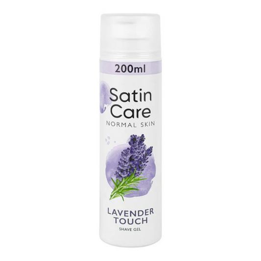 Gillette Shave Gel Satin Care Normal Skin With Lavender 200Ml - ZEDSHOPPE