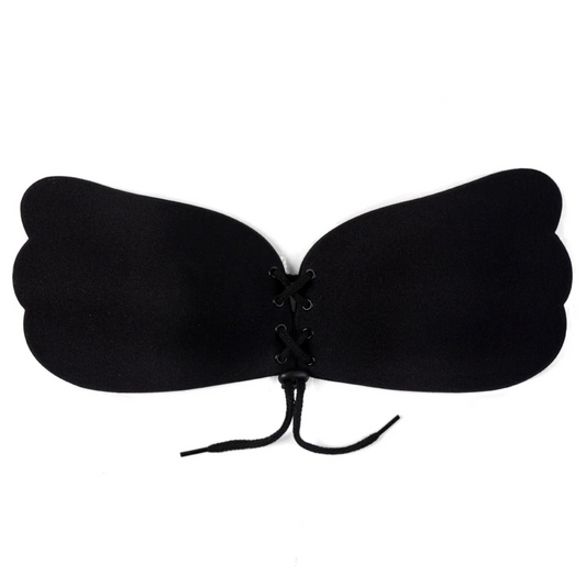 Invisible Silicon Pushup Bra With Laces - ZEDSHOPPE