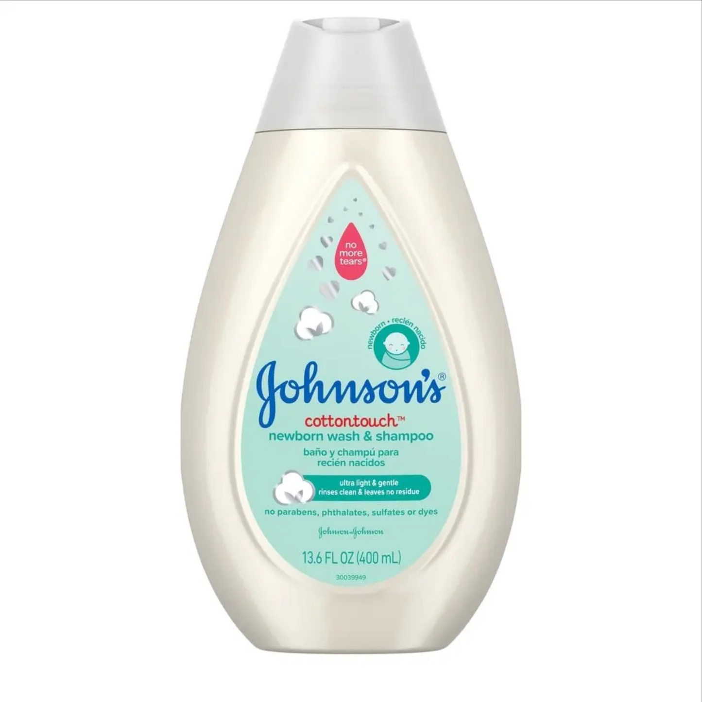 JOHNSON'S Cotton Touch™ Newborn Wash & Shampoo - 400ML - ZEDSHOPPE.