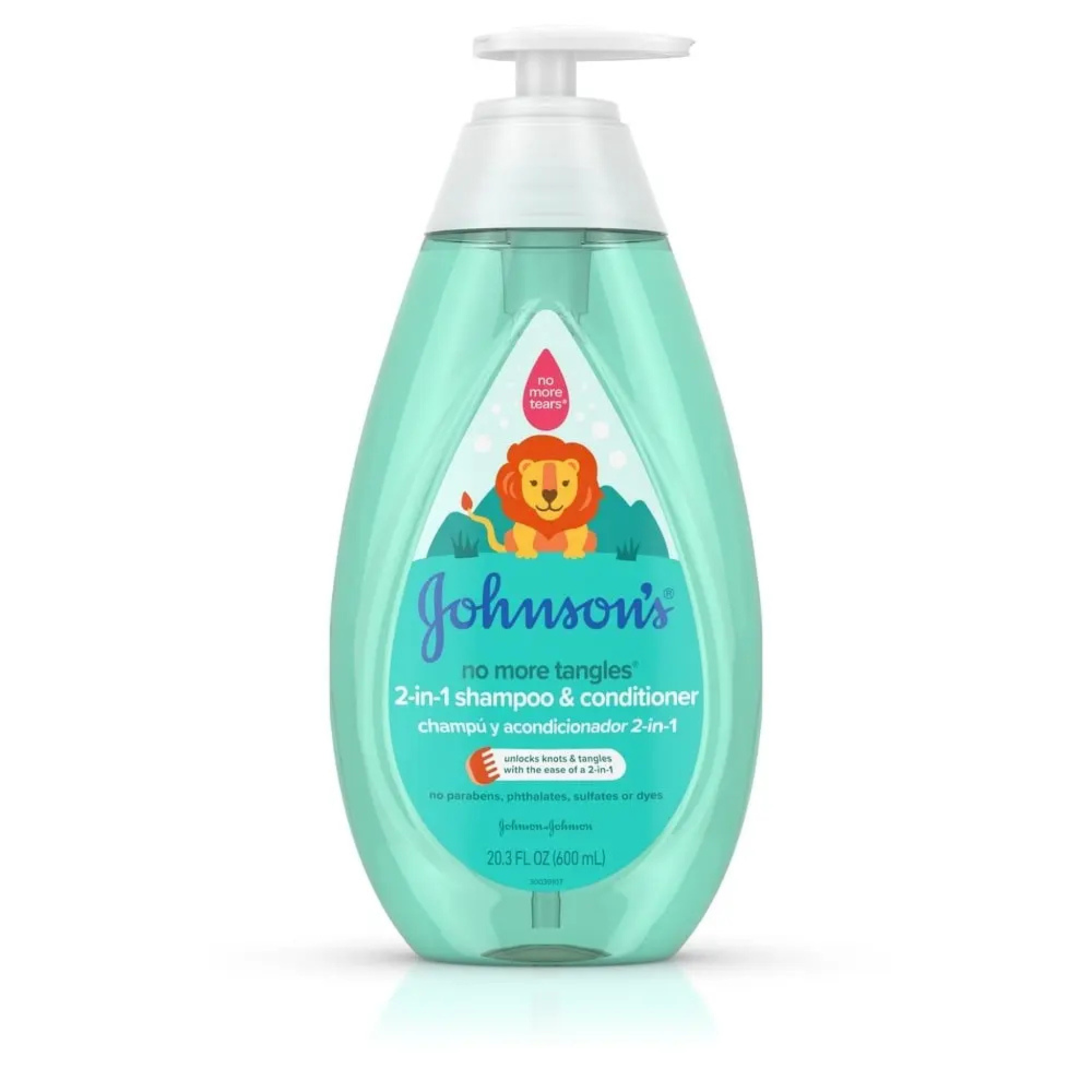 JOHNSON'S No More Tangles® 2-in-1 Shampoo & Conditioner - 600ML - ZEDSHOPPE.