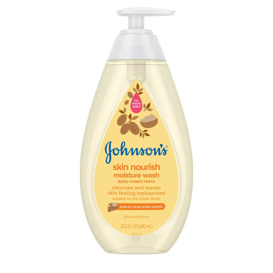 JOHNSON'S Skin Nourish Moisture Wash – Shea and Cocoa Butter Scents - 600ML - ZEDSHOPPE.