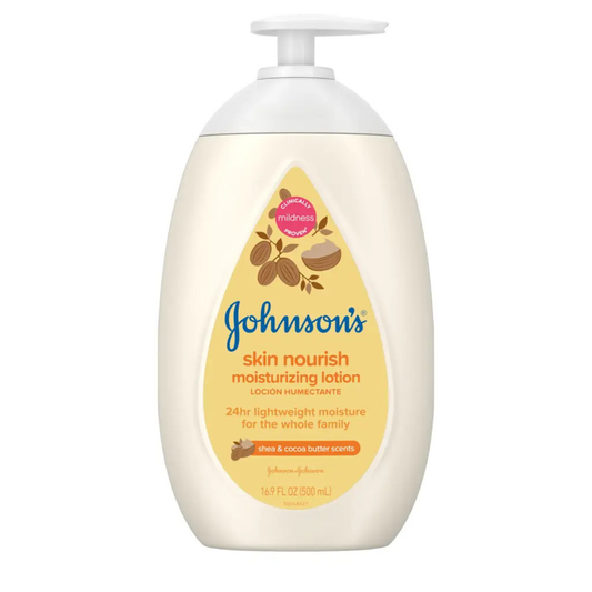 JOHNSON'S Skin Nourish Moisturizing Lotion with Shea and Cocoa Butter Scents - 500ML - ZESHOPPE.