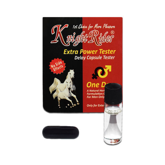 Knight Rider Extra Power Delay Capsule Tester / Delay Oil / Timing Tablet ( Pack Of 3 ).