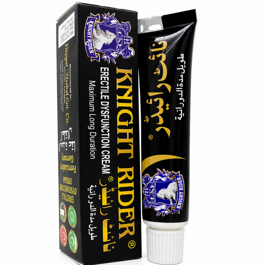 Knight Rider Herbal Delay Cream. Royal Herbal Ent. Co. Karachi