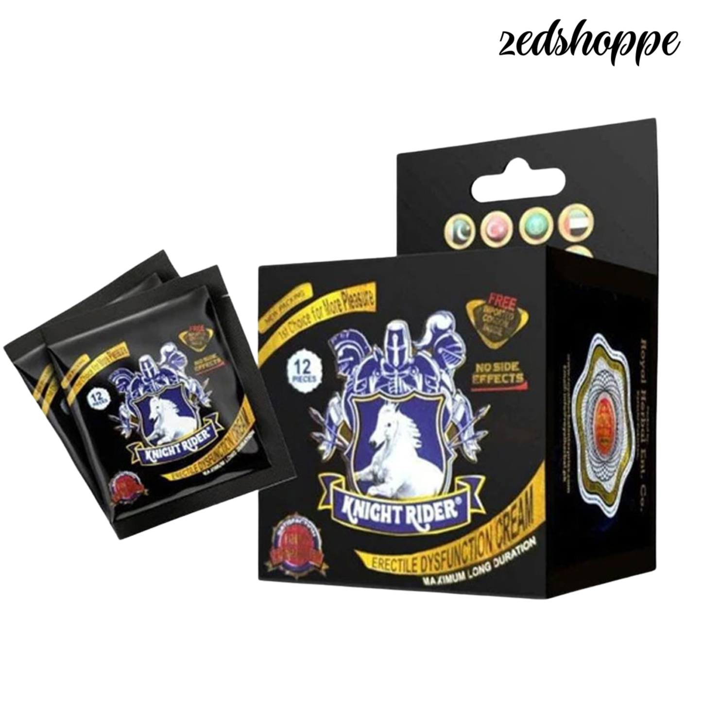 Knight Rider Delay Cream+Condoms Complete Box (12's) New Packing.