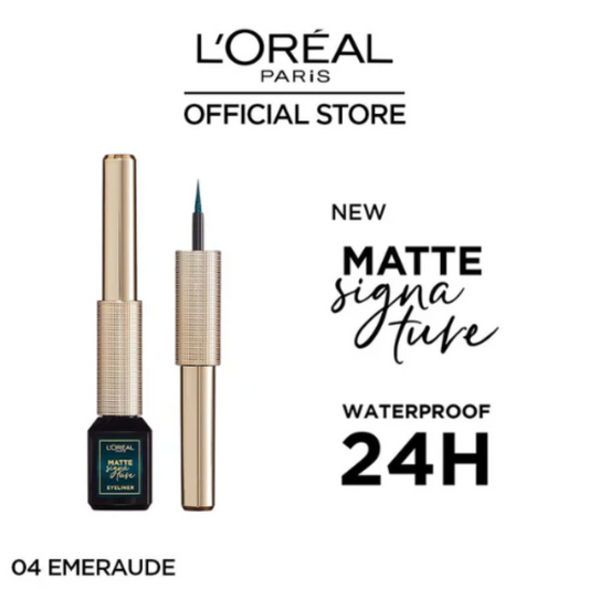 L'Oreal Paris-Matte Signature Liquid Eyeliner 04 Emeraude - ZEDSHOPPE