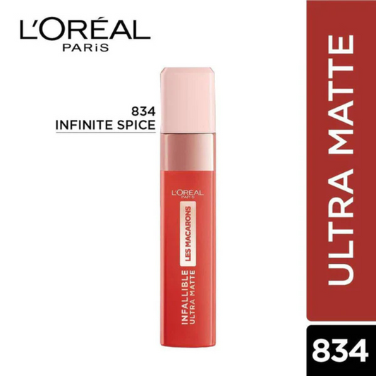 L'Oreal Paris- Infaillible Les Macarons Lipstick 834 Infinite Spice - ZEDSHOPPE