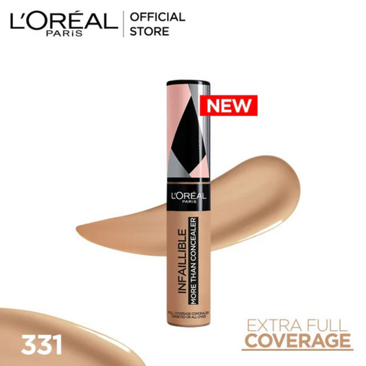 L'Oreal Paris Infaillible Full Wear More Than Concealer, Full Coverage Concealer, 331 Latte - ZEDSHOPPE