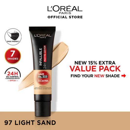 L'Oreal Paris Infallible 24Hmatte Cover 30 Light Ivory 35Ml - ZEDSHOPPE