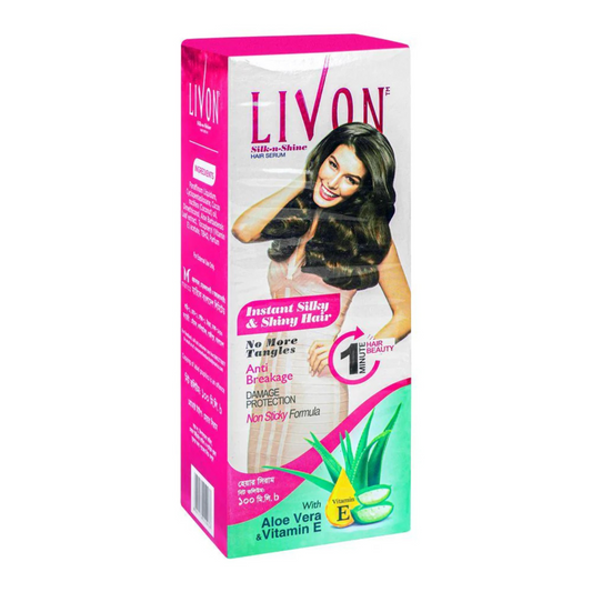 Livon Aloe Vera & Vitamin E Instant Silky & Shiny Hair Serum 100ml - ZEDSHOPPE
