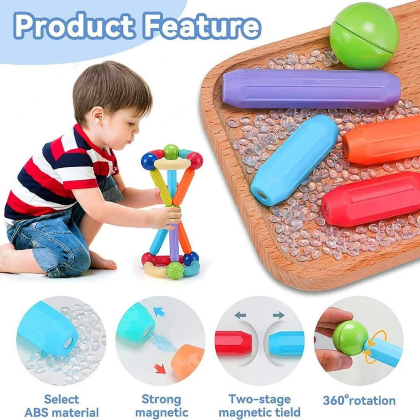 Magnetic Building Sticks - zedshoppe