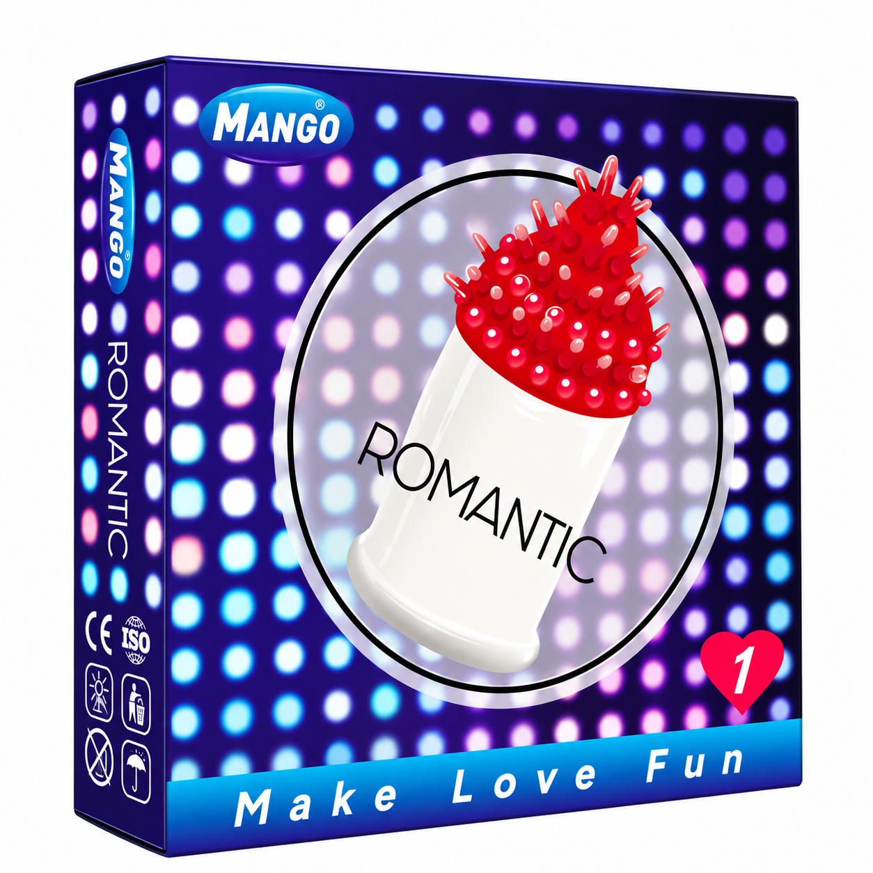 Mango Romantic Condom 1pc Pakistan - ZEDSHOPPE®