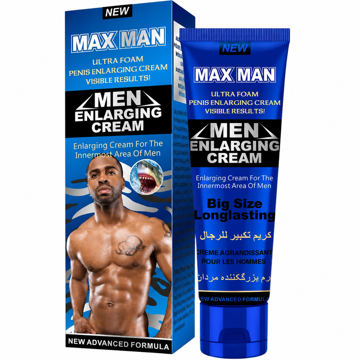 Maxman Ultra Foam Delay Cream Blue. German import formula Pakistan