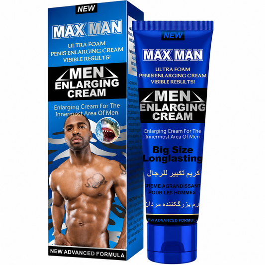 Maxman Ultra Foam Delay Cream Blue. German import formula Pakistan