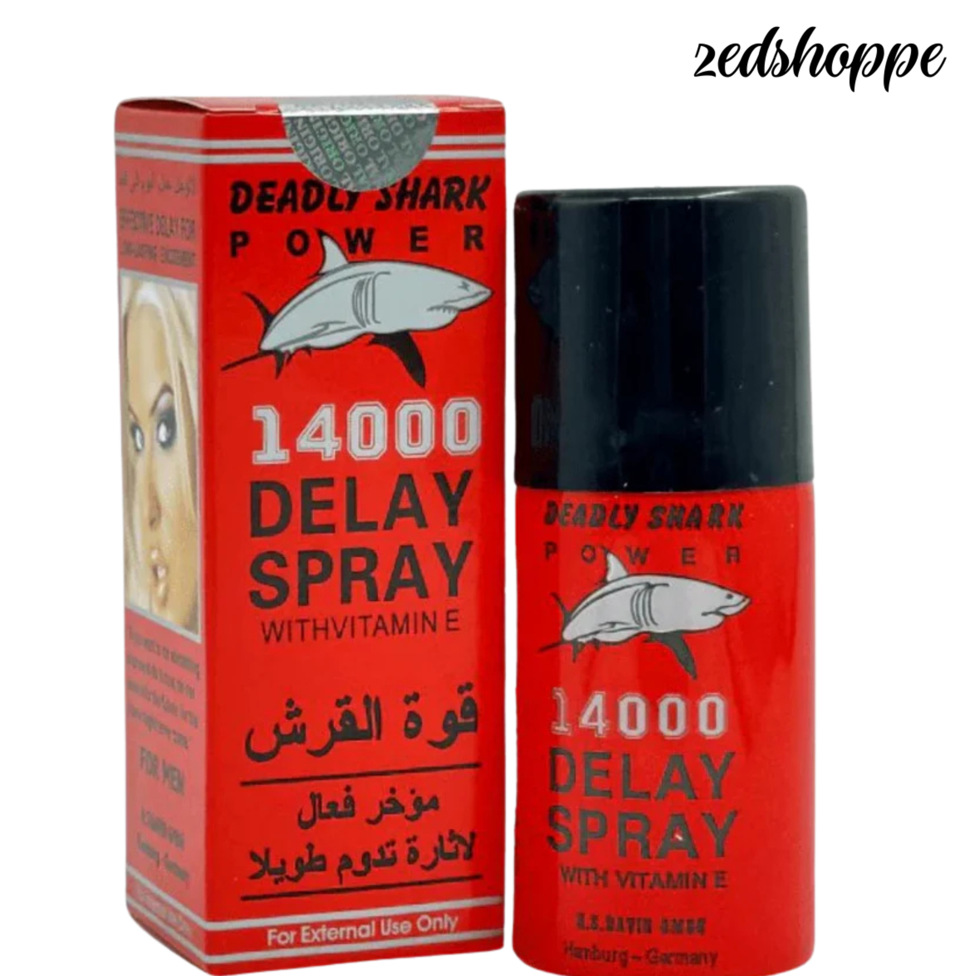 Men Deadly Shark Power 14000 Delay Spray - ZEDSHOPPE