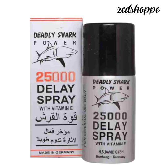 Men Deadly Shark Power 25000 Delay Spray - ZEDSHOPPE