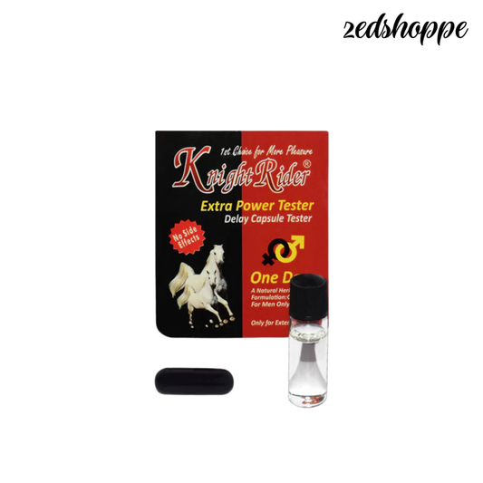 Men Knight Rider Extra Power Delay Capsule Teste - Delay Oil - Timing Tablet (Pack Of 3) - ZEDSHOPPE.