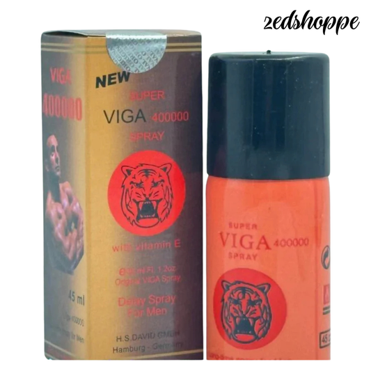 Men Super Viga 400000 Delay Spray - Silver - ZEDSHOPPE.