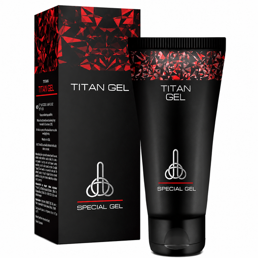 Men's massage gel by Titan Gel Classic - original Russian formula black packaging - Pakistan ZEDSHOPPE®