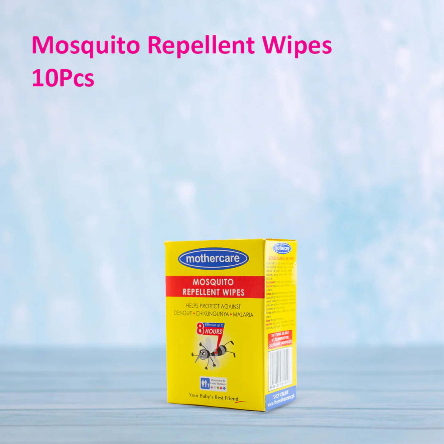 Mothercare Mosquito Repellent Wipes 10Pcs - ZEDSHOPPE