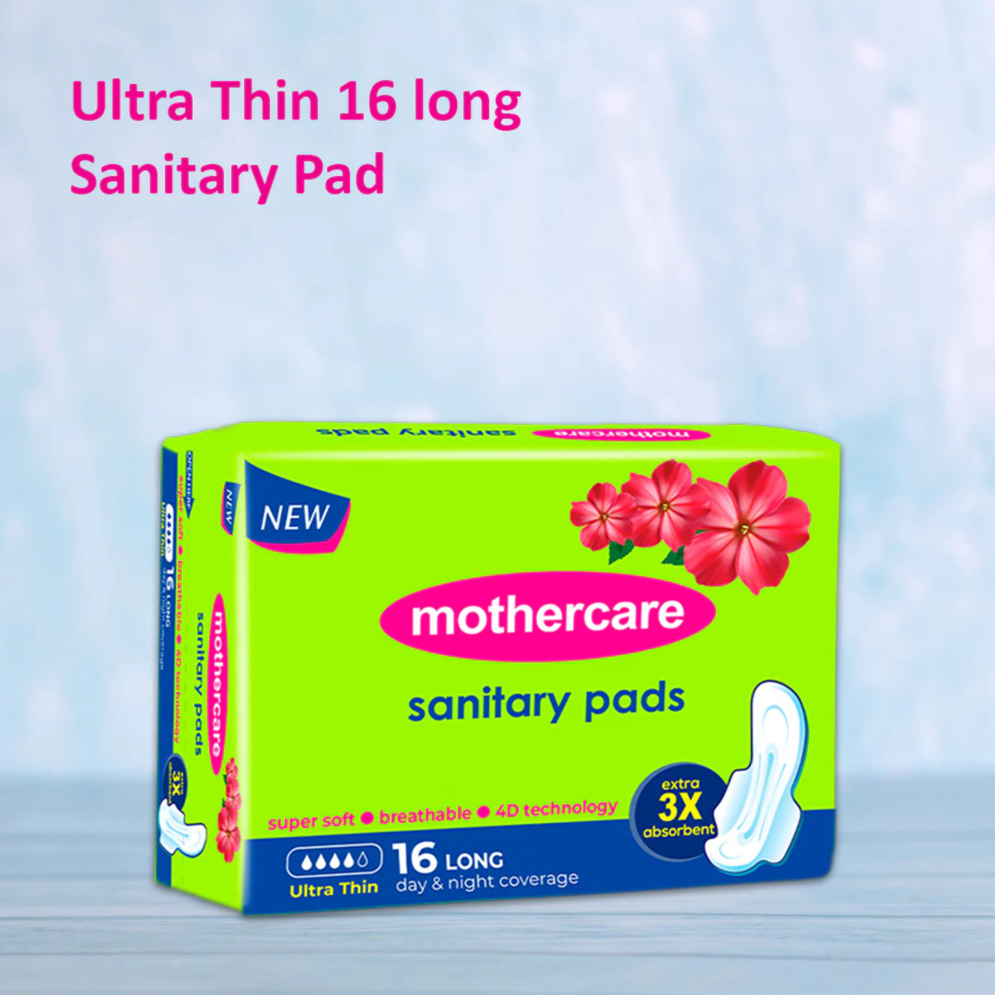 Mothercare Ultra Thin 16 Long Sanitary Pad - ZEDSHOPPE