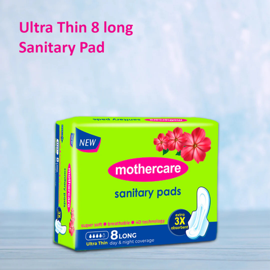 Mothercare Ultra Thin 8 Long Sanitary Pad - ZEDSHOPPE