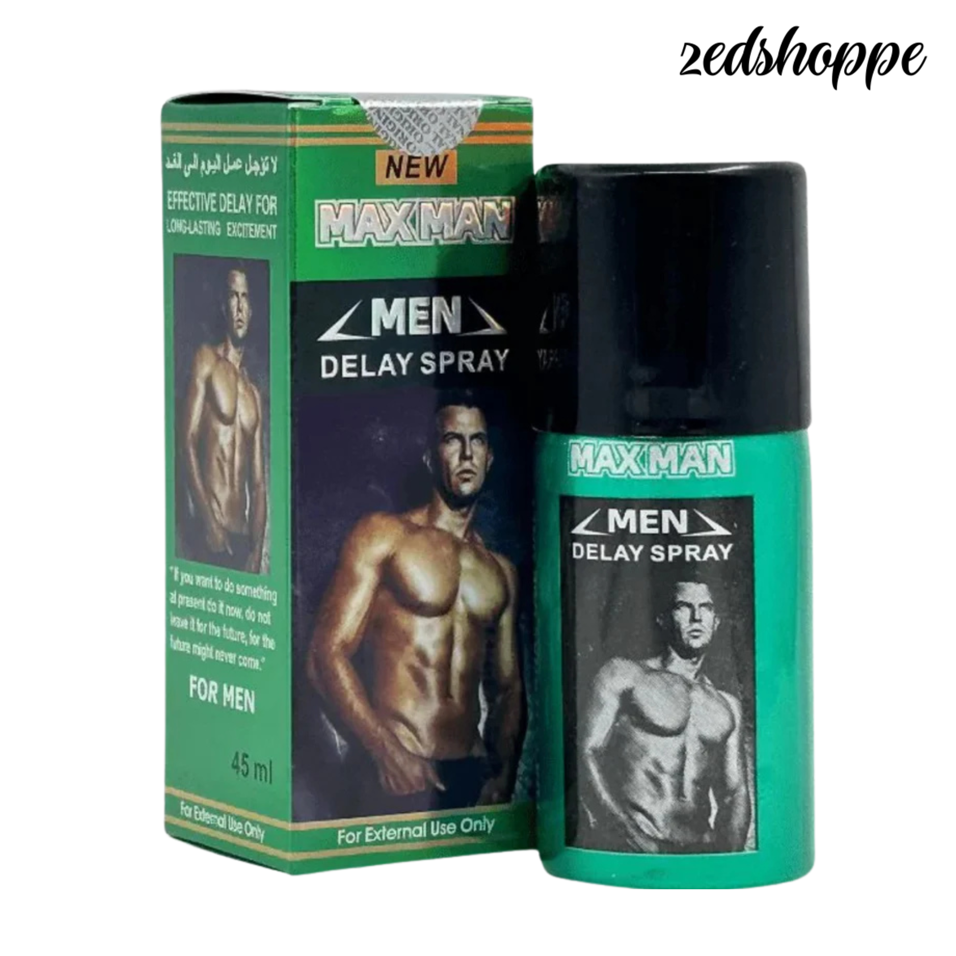 New Maxman Green Delay Spray For Men - ZEDSHOPPE.