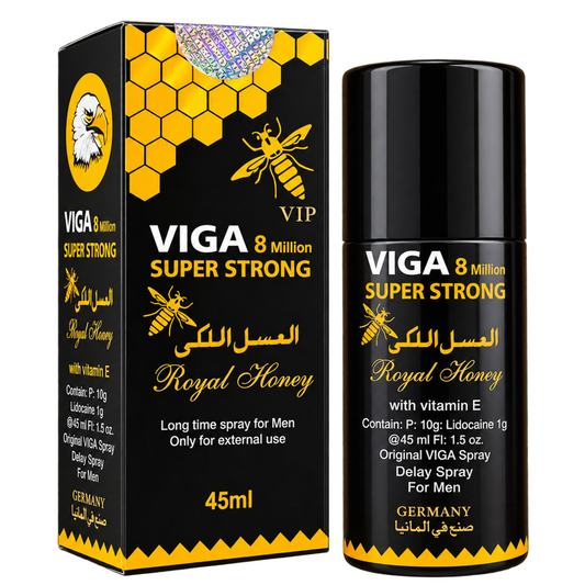 New Viga 8 Million Super Strong Delay Spray - Royal Honey - German Made (Only For Married Couple) - ZEDSHOPPE.COM