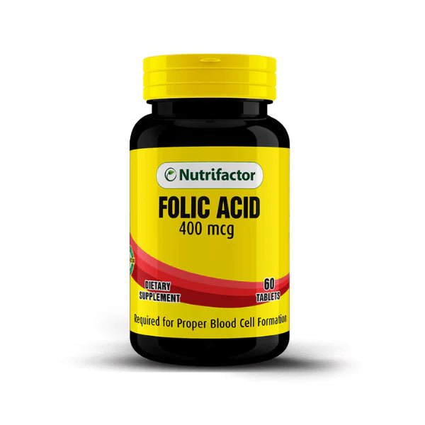 Nutrifactor Folic Acid - 60 Tablets.