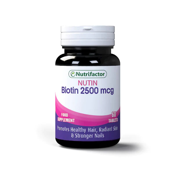 Nutrifactor Nutin (BIOTIN 2500mcg) - 60 Tablets.