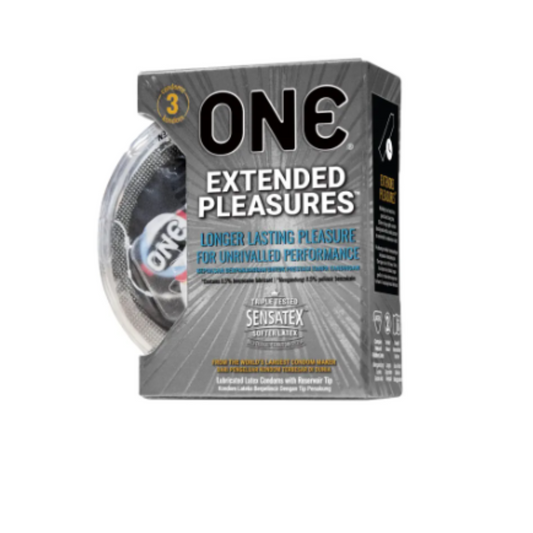 ONE Extended Pleasure Condoms - ZEDSHOPPE