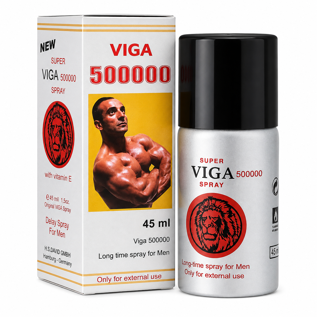 Original Viga 500000 Extra Strong Delay Spray bottle Silver. Genuine imported men's wellness product Pakistan - ZEDSHOPPE®