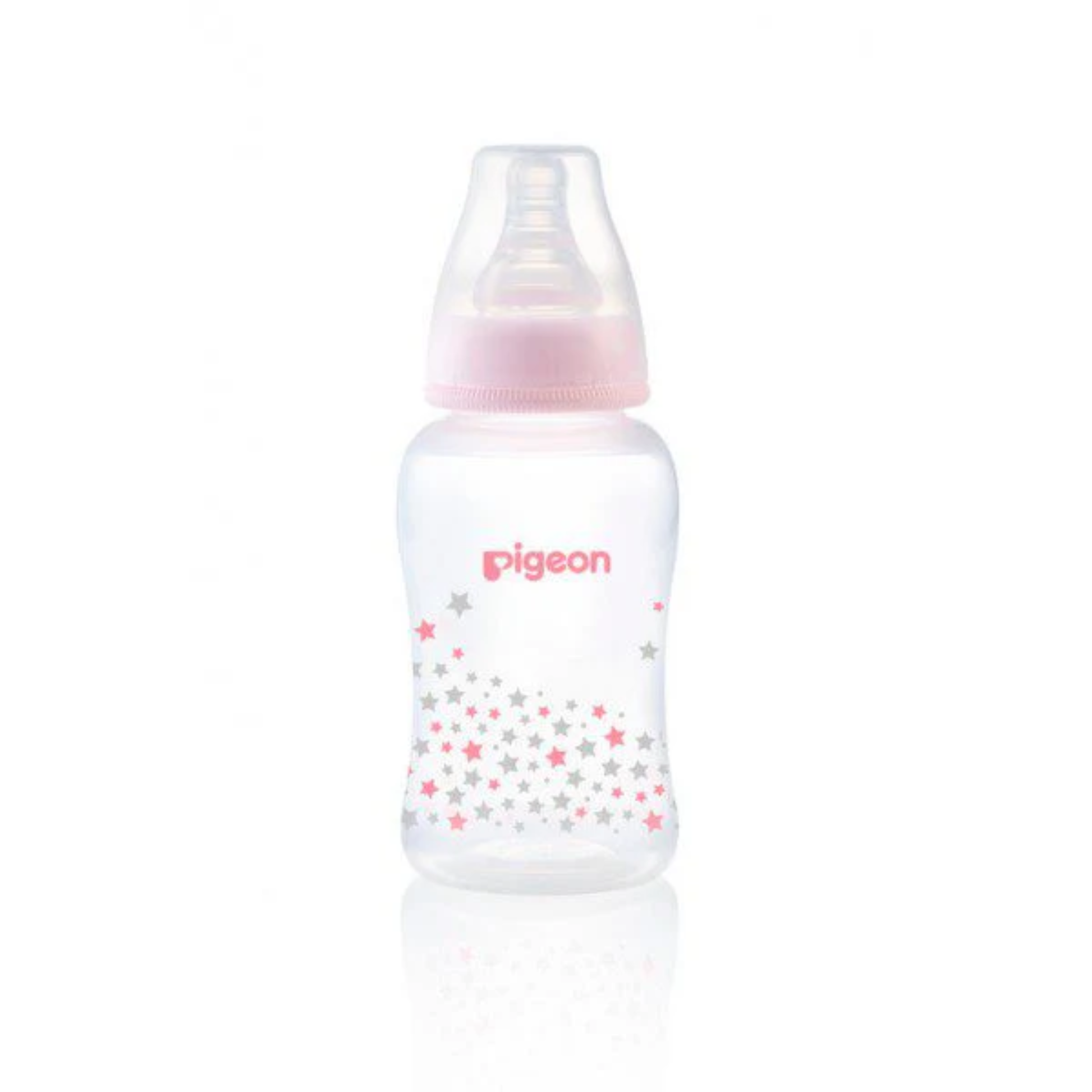 PIGEON STANDARD NECK NURSING BOTTLE WITH PERISTALTIC NIPPLE (PP) 150ml - ZEDSHOPPE