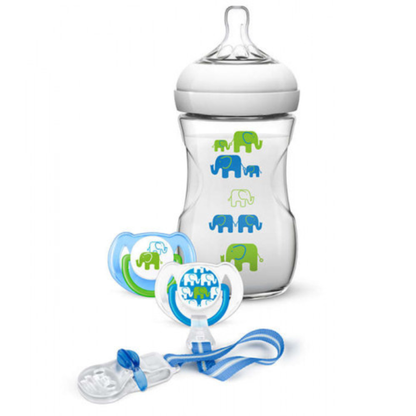 Philips Avent Natural 260ML Elephant Design Gift Set ------- ZEDSHOPPE