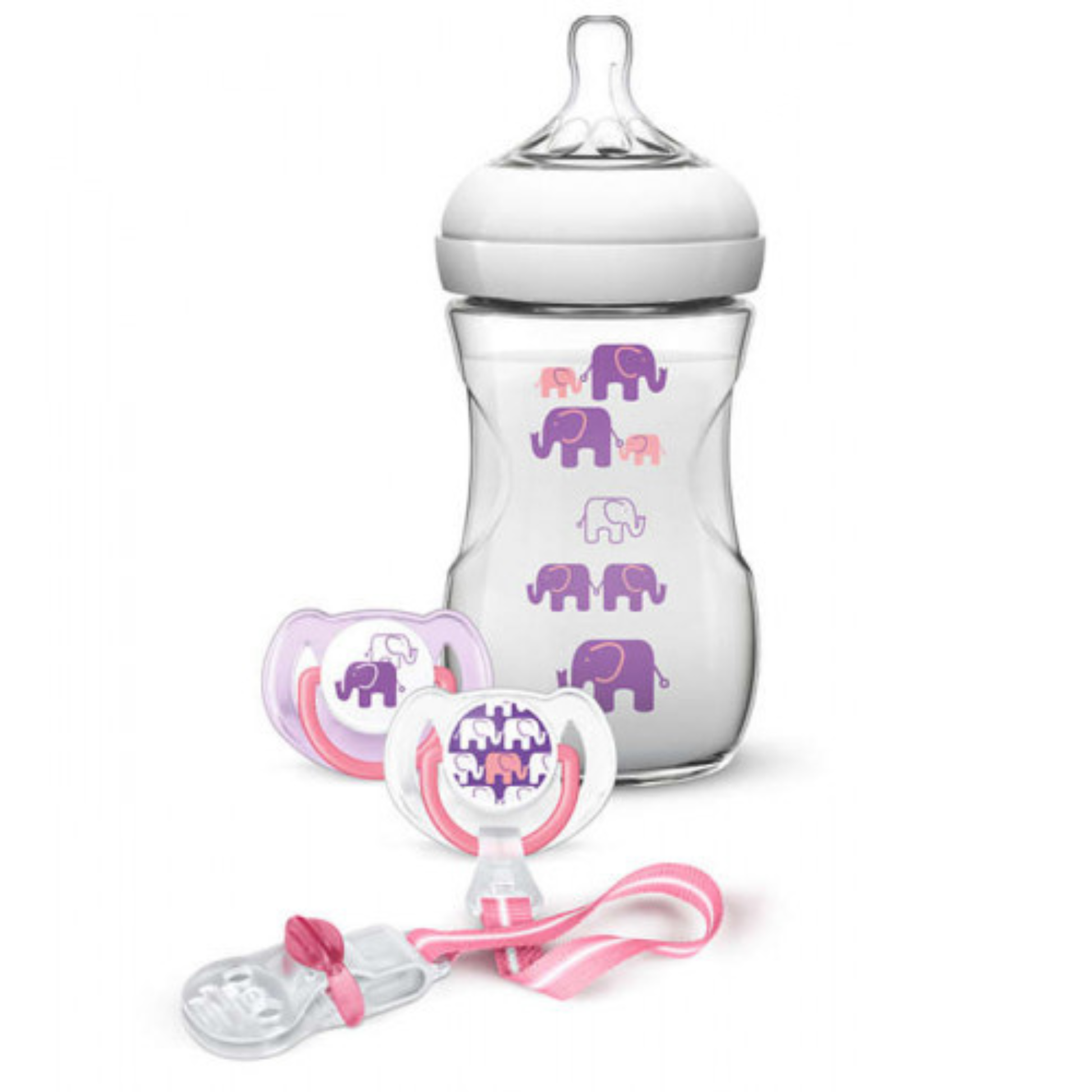 Philips Avent Natural 260ML Elephant Design Gift Set - ZEDSHOPPE