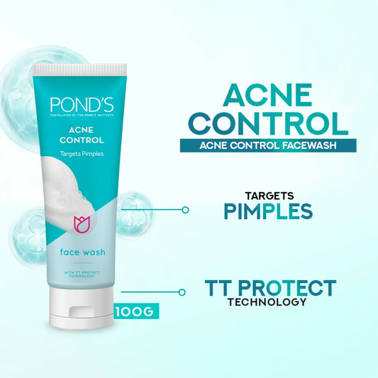 Ponds Acne Control Face Wash - 100G - ZEDSHOPPE