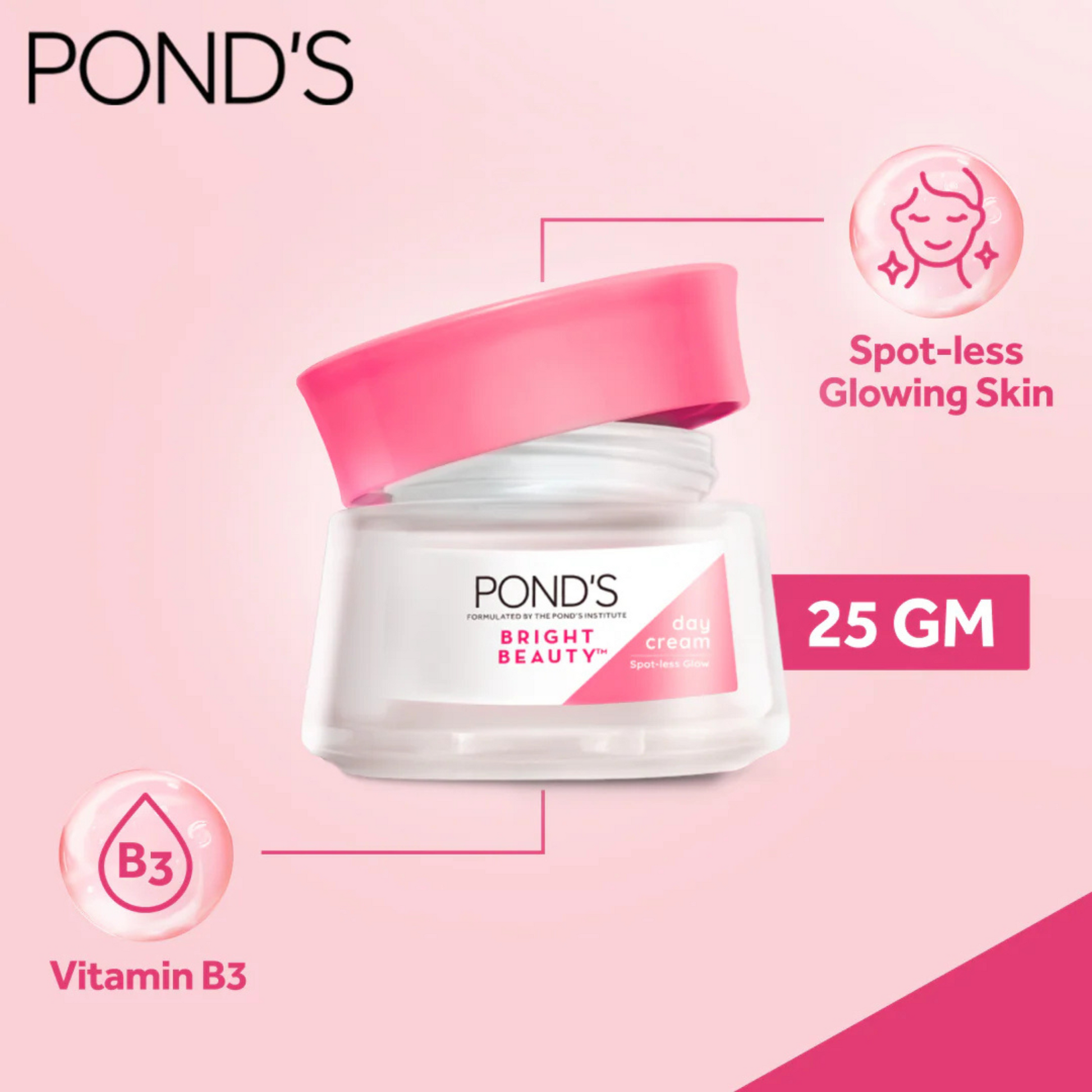 Ponds Bright Beauty Day Cream - 25g - ZEDSHOPPE