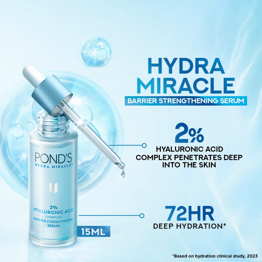 Ponds Hydra Miracle Hyaluronic Acid Complex 2% Serum - 15ml - ZEDSHOPPE