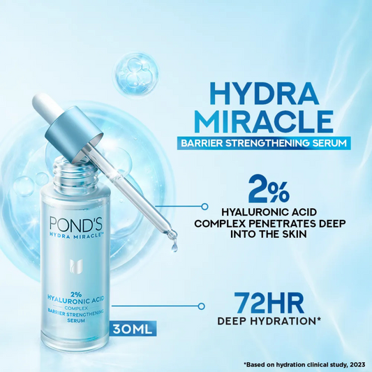 Ponds Hydra Miracle Hyaluronic Acid Complex 2% Serum - 30ml - ZEDSHOPPE