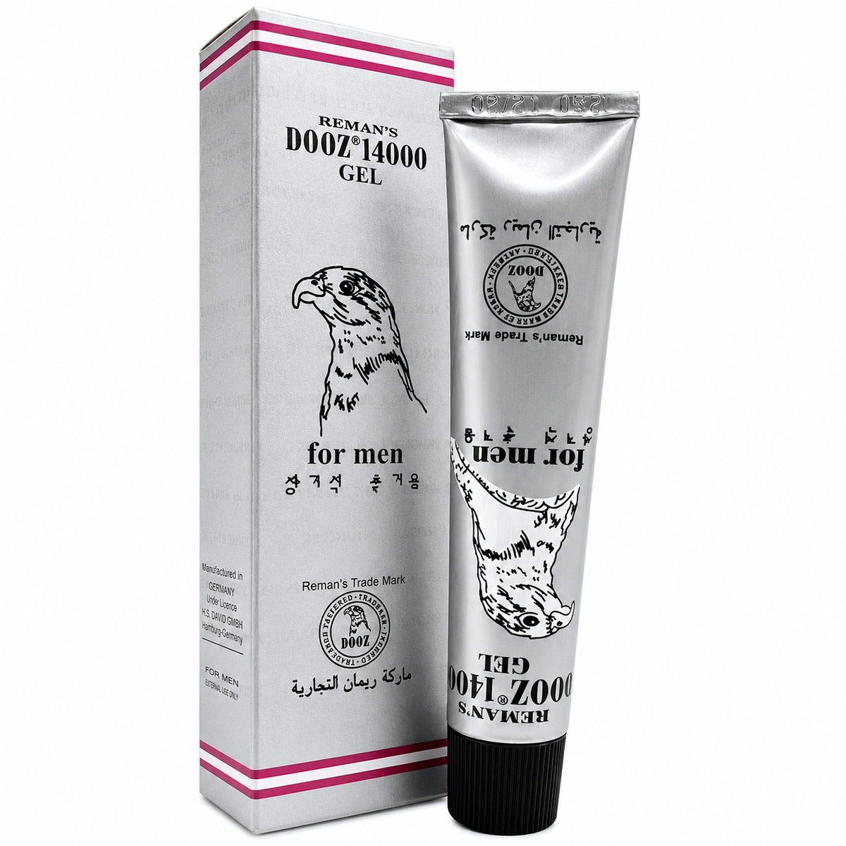 Reman's Dooz 14000 Silver Delay Gel for Men - Original German Import.