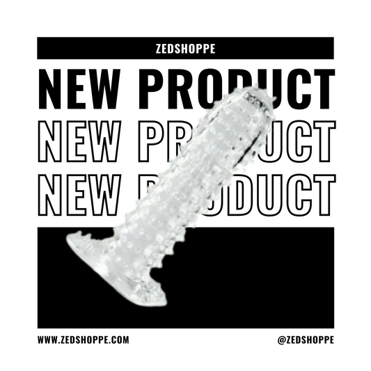 Reusable Crystal Dotted Condom Sleeve Washable (High Quality) - ZEDSHOPPE.