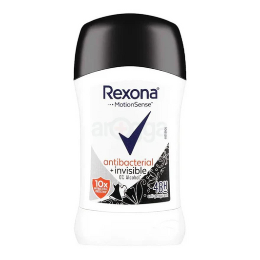 Rexona - Deodorant Stick Women Antibacterial Invisible 50Ml - ZEDSHOPPE