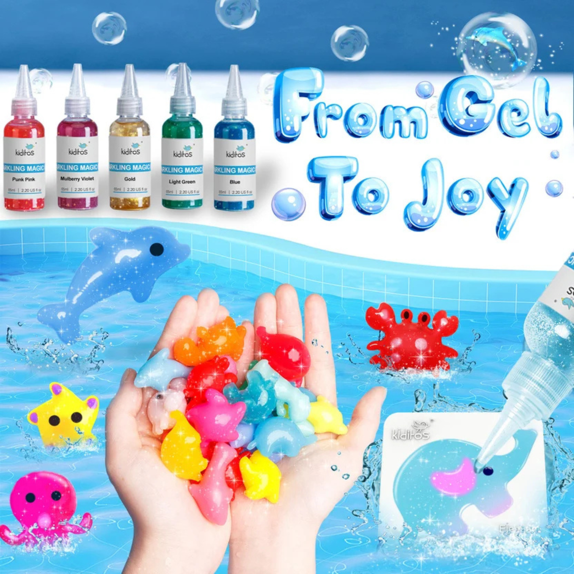 Sea Creature Magical Waterscape Squishy Toy - ZEDSHOPPE.COM