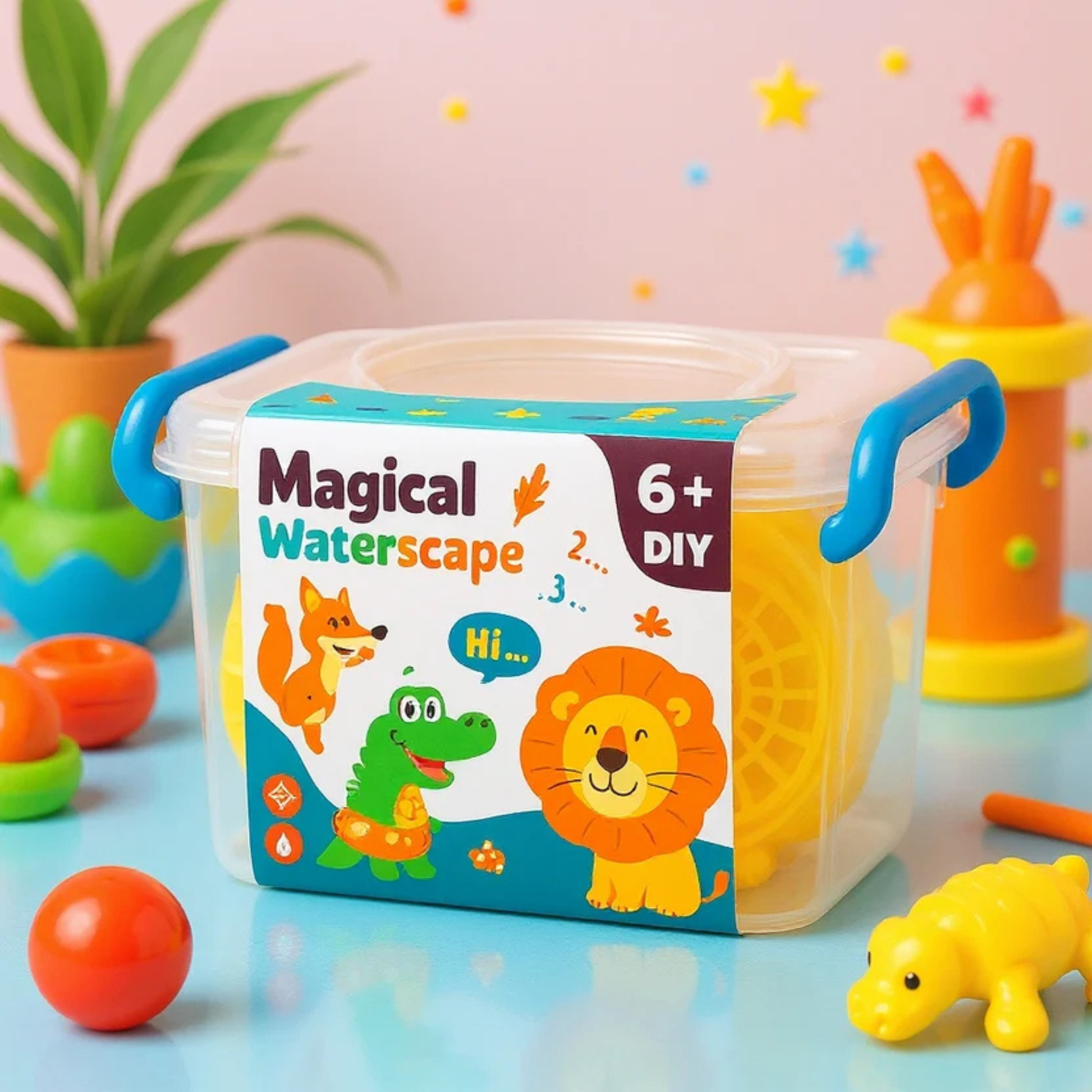 Sea Creature Magical Waterscape Squishy Toy Kit. ZEDSHOPPE
