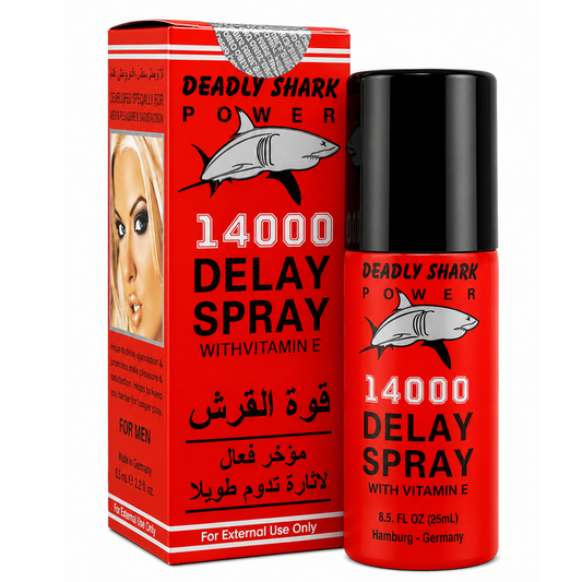 Shark Power 14000 Men's Delay Spray - Original German Import.