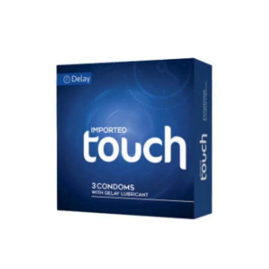 Touch Delay Condoms - Pack of 3 - With Delay Lubricant - ZEDSHOPPE