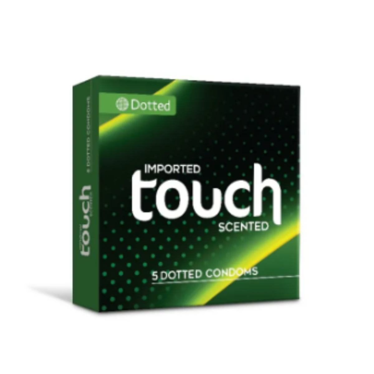 Touch Dotted Condoms Pack of 5 box - textured stimulation condoms - ZEDSHOPPE®