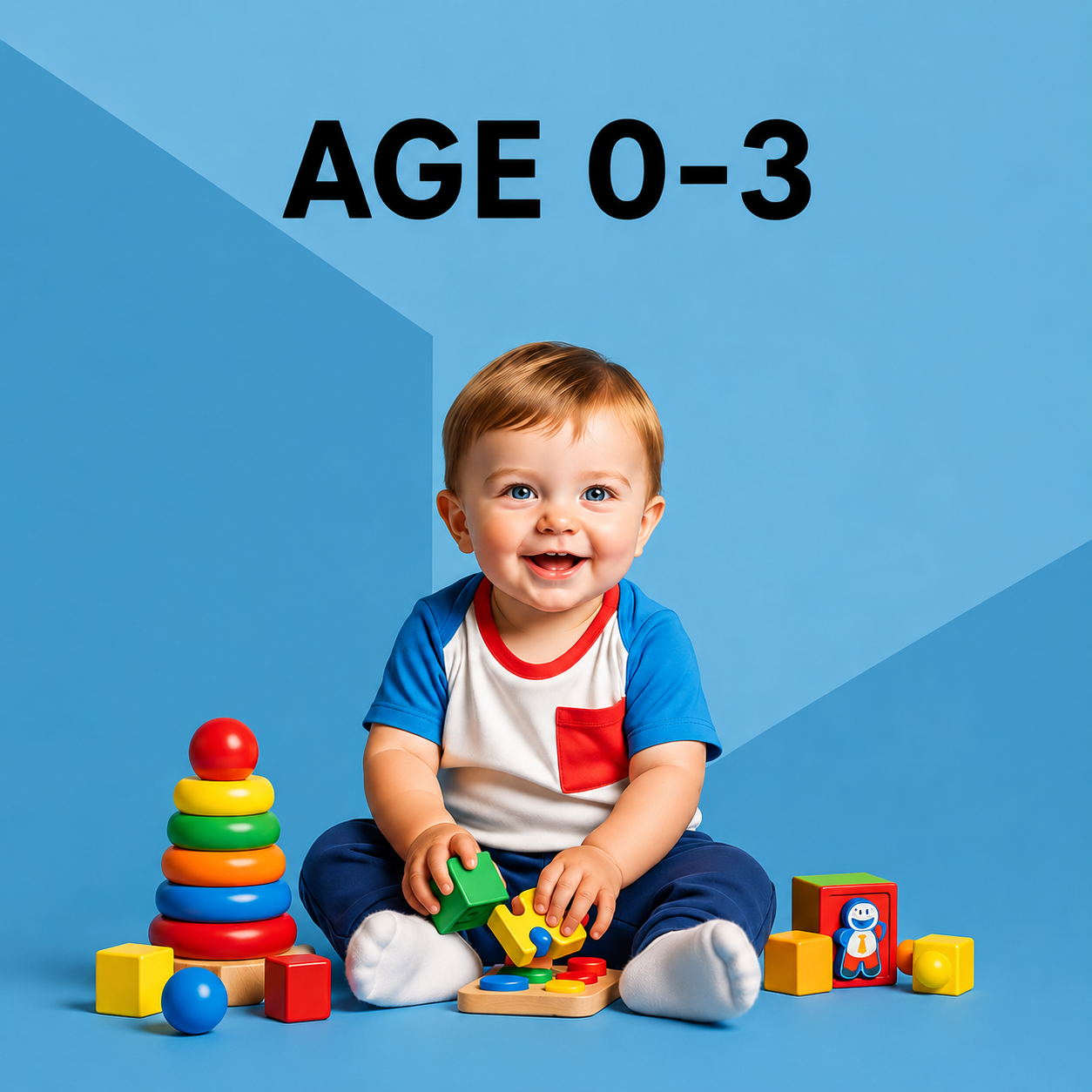 Toys for infants and toddlers aged 0 to 3 years available online at ZEDSHOPPE® Pakistan.