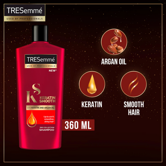 Tresemme Shampoo Keratin Smooth & Straight - 360Ml - ZEDSHOPPE